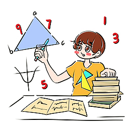 学习数学的女孩