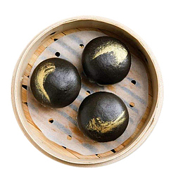 早茶黑金流沙包