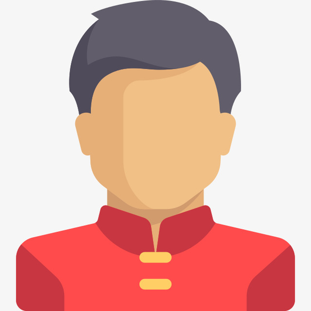 新郎卡通图标免扣