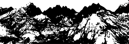 山雪山线稿黑白线描