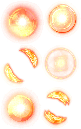火焰圆形光环光效