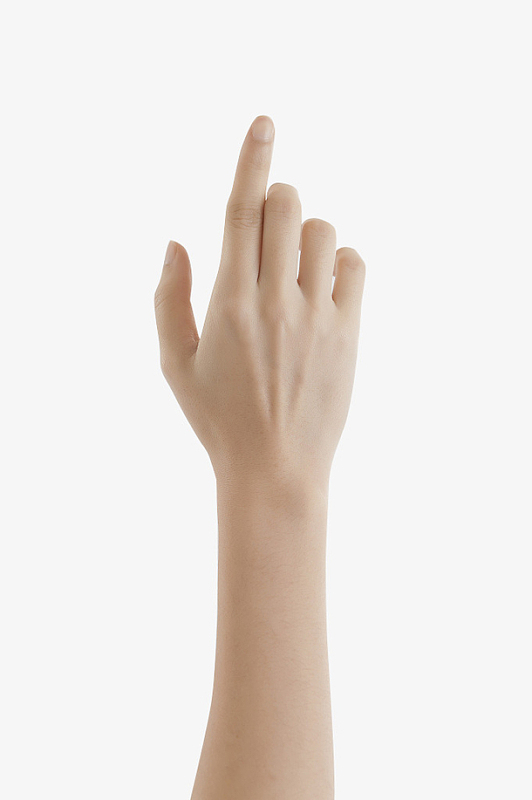 手指点击触摸食指