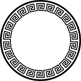 圆形中式边框