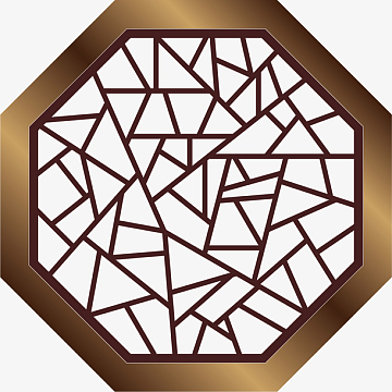 古风金属边窗花