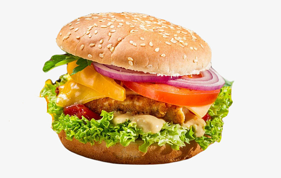 蔬菜汉堡素材_蔬菜汉堡图片元素-觅元素
