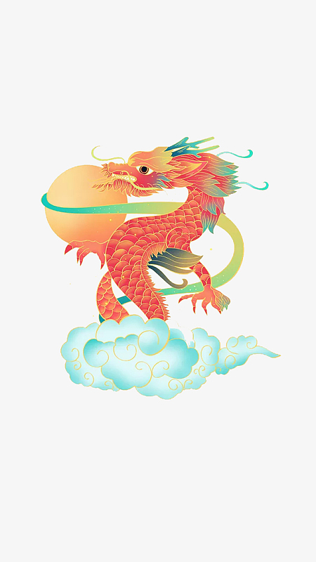 中国风龙png素材_中国风龙png图片元素-觅元素