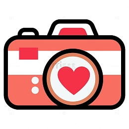 爱心相机 七夕情人节元素