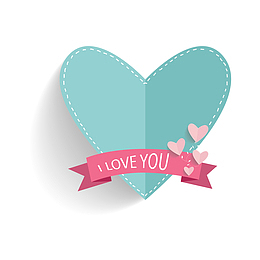 I love you 我爱你 折纸爱心