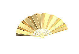 地产中式中国风金扇子