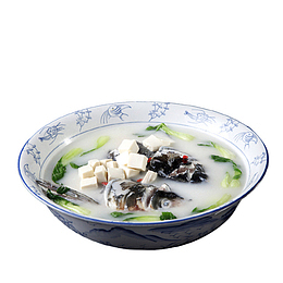 鲜美鱼头豆腐汤