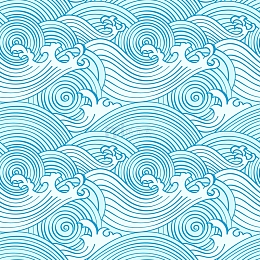 波浪纹理矢量元素图