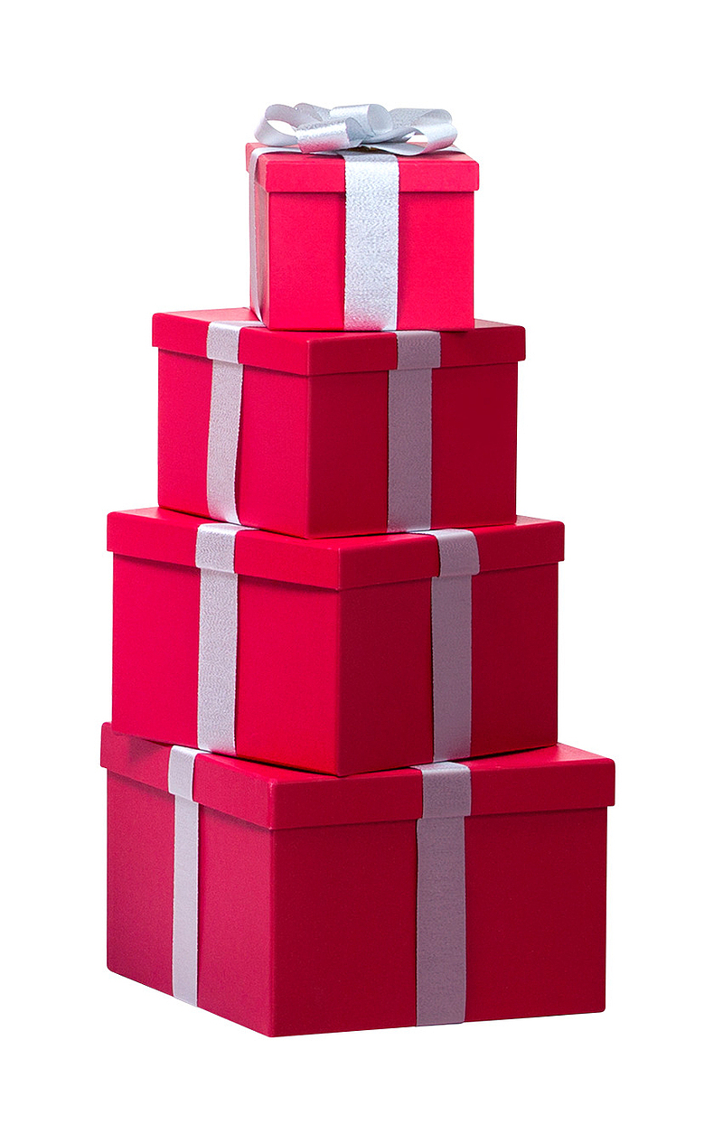 礼物 礼盒  红色 丝带