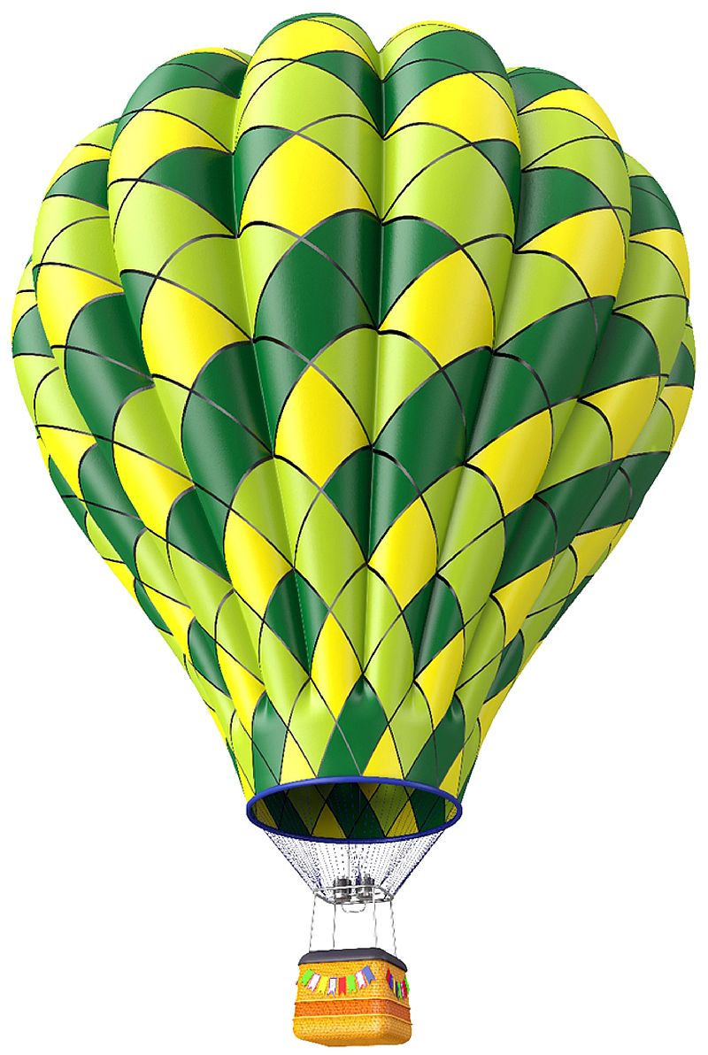 热气球 旅游 氢气球 绿色 渐变