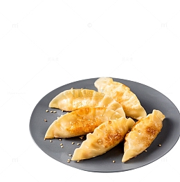 盘装饺子炸饺子