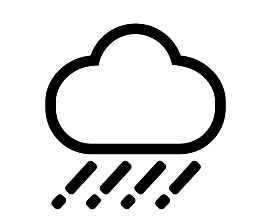 大雨天气示意图