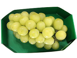 一盒提子 青提 水果蔬果装饰 桌面俯视