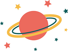 手绘星球PNG