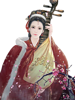 古典美女，王昭君，四大美女，琵琶
