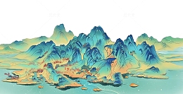国潮元素背景