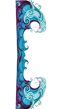 海浪浪花中国风