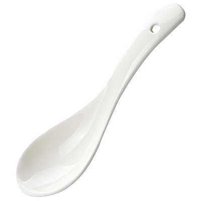 白色陶瓷小勺子