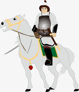 png中国古代骑兵(580x526)psdpng古代战争古风背景素材(2800x4200)png