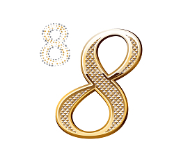 质感数字 钻石数字5  金属数字
