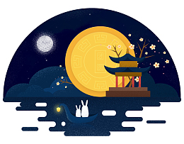 中秋团圆夜玉兔