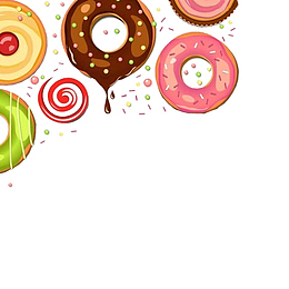 卡通，马卡龙，糖果，粉色，装饰，可爱