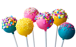 棒棒糖，马卡龙，粉色，蛋糕，甜点