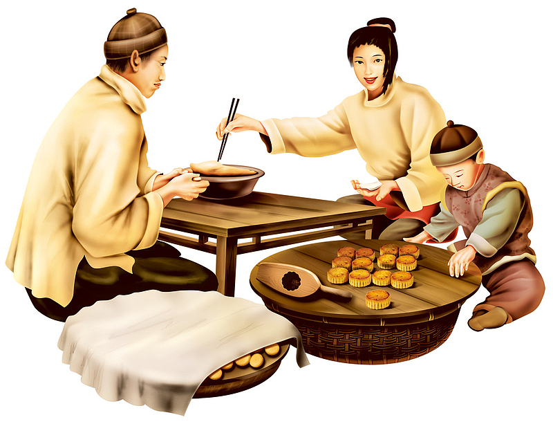 中秋节做月饼