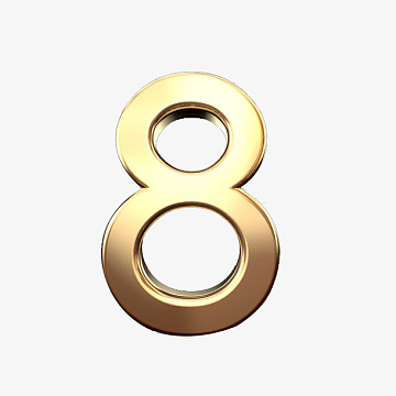 金属数字8 倒计时
