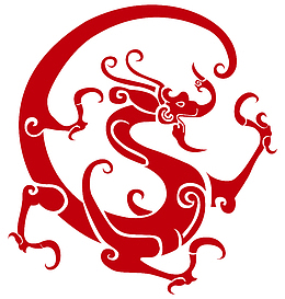 剪纸工艺龙底纹