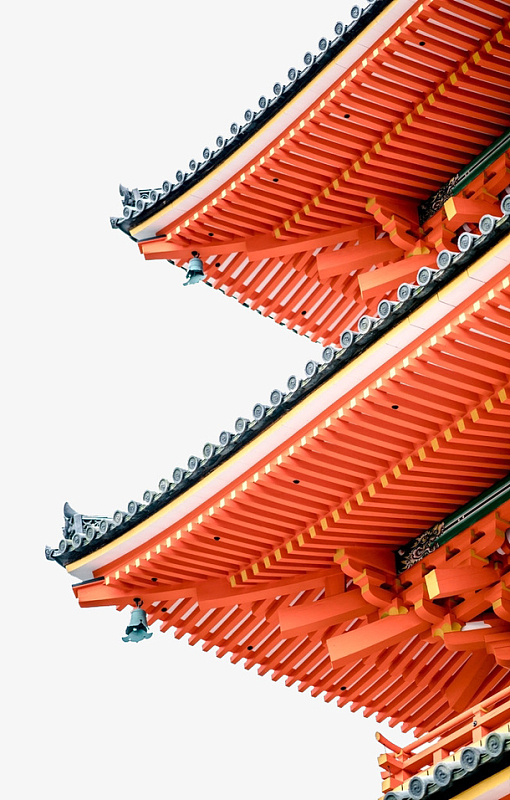 寺庙的一个屋角