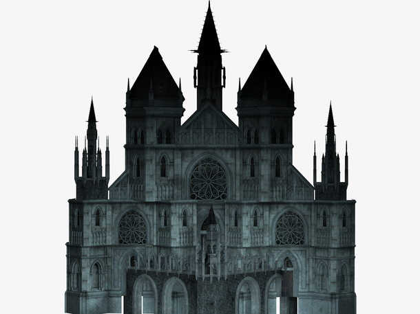 哥特png素材城堡2