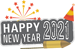 新年快乐2021创意设计
