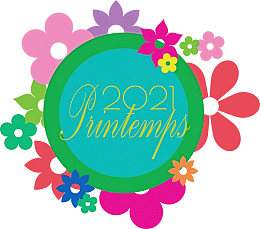 2021彩色圆形花环创意设计元素