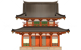 古代楼台阁楼建筑房屋大唐