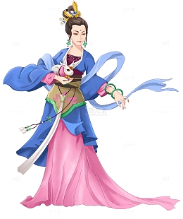 嫦娥仙子抱着玉兔