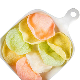 自己炸虾片 彩色虾片油炸食品抖音网红