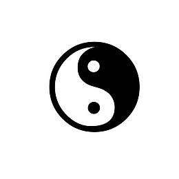 太极阴阳图道教矢量