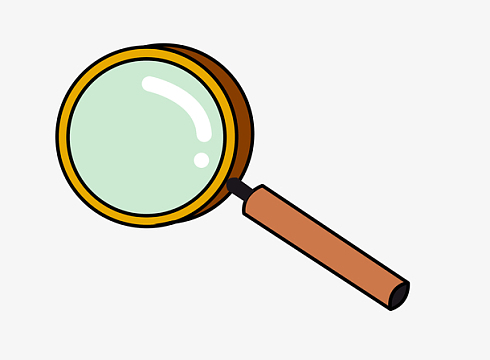 手绘科学放大镜