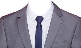 灰色西装领带