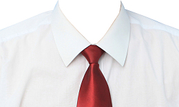 红领带白衬衫