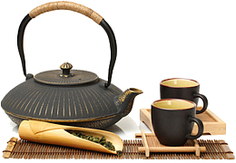 茶壶茶杯的展示