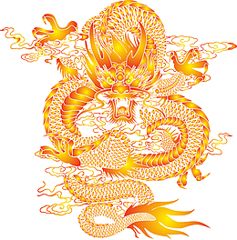 中国龙透明素材