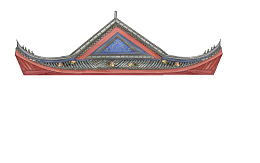国潮房顶矢量图