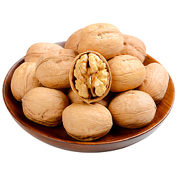 一盘薄皮核桃免抠