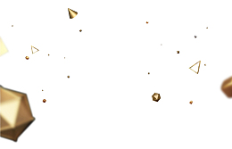 金色几何漂浮氛围