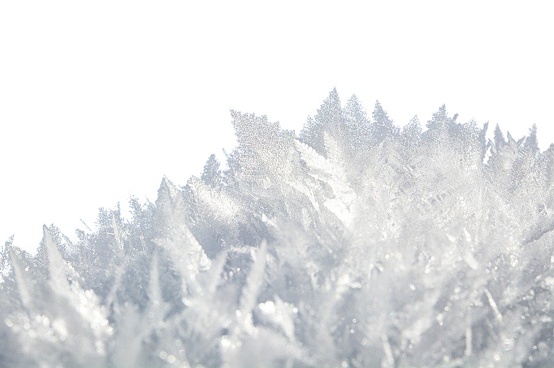 冬天的雪花冰晶